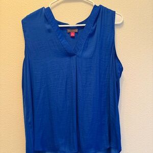 vince camuto sleeveless cerulean blue blouse - size M